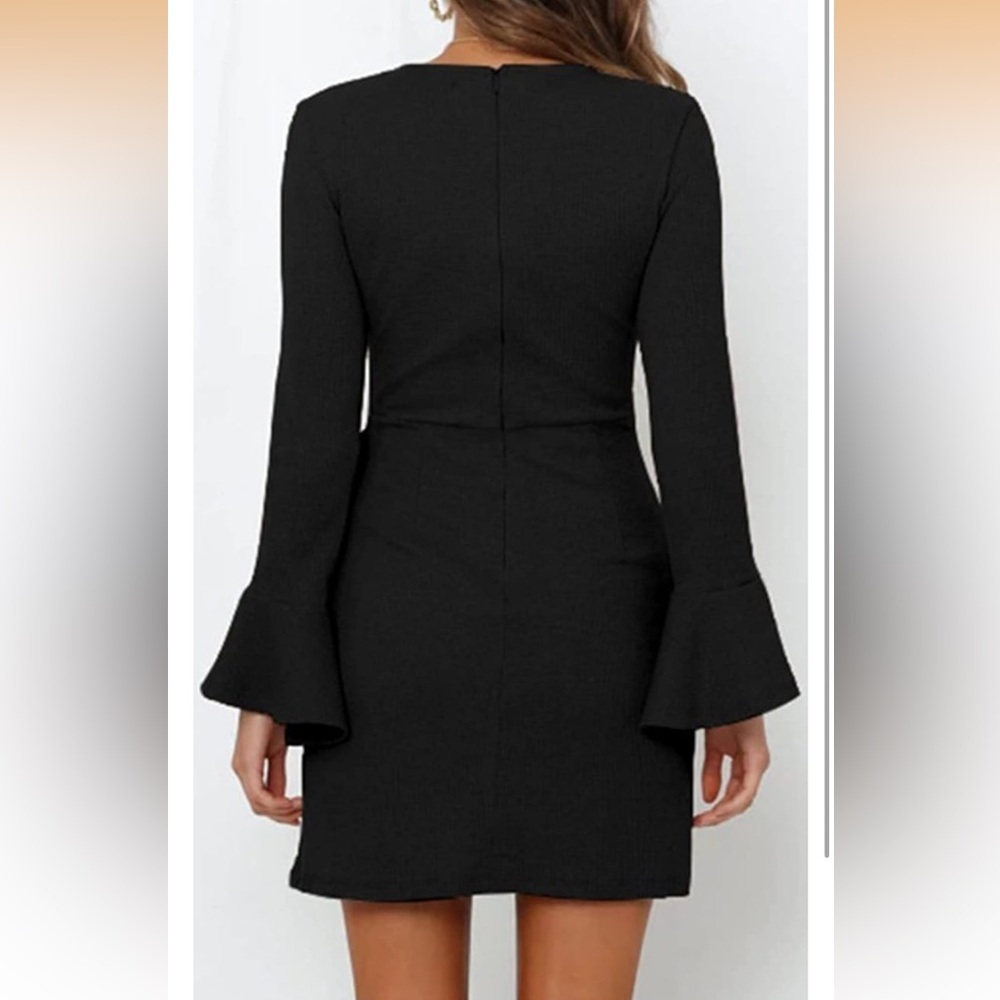 XIEERDUO Black Mini Dress - Picture 3 of 10